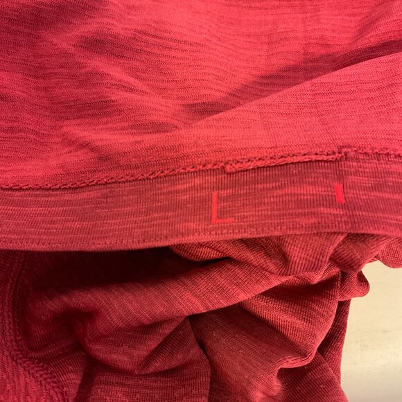 Lululemon Metal Vent Tech Shirt Men's L Muted Red Short Sleeve - Picture 10 of 10